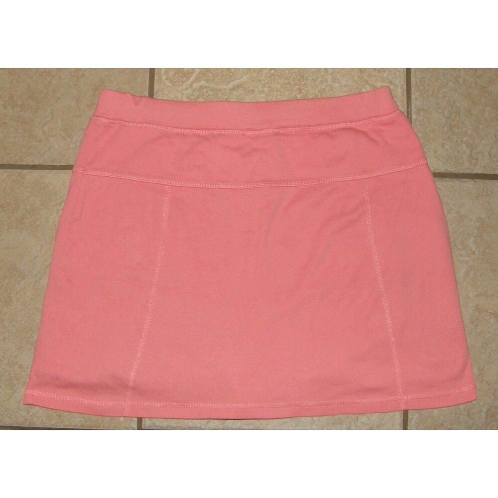 ANNE KLEIN Coral Sz Medium Casual Wear Elastic Waist Soft Stretchy Cotton Skort - Picture 4 of 4